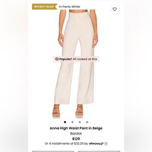 Bardot high rise pants worn once size 4